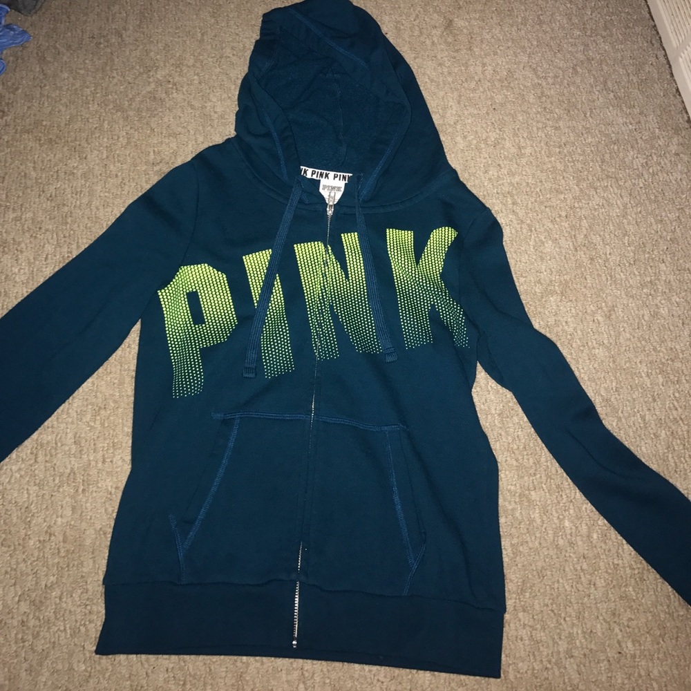 Pink zip up hoodie