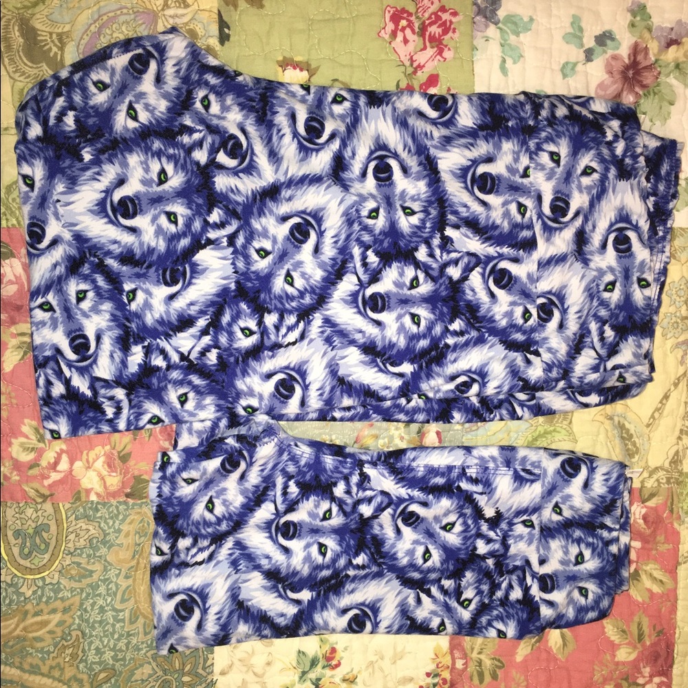 LuLaRoe mommy & me set TC & kids L/XL