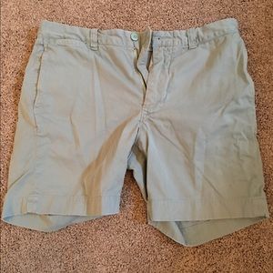Light Green J. Crew Stanton Shorts