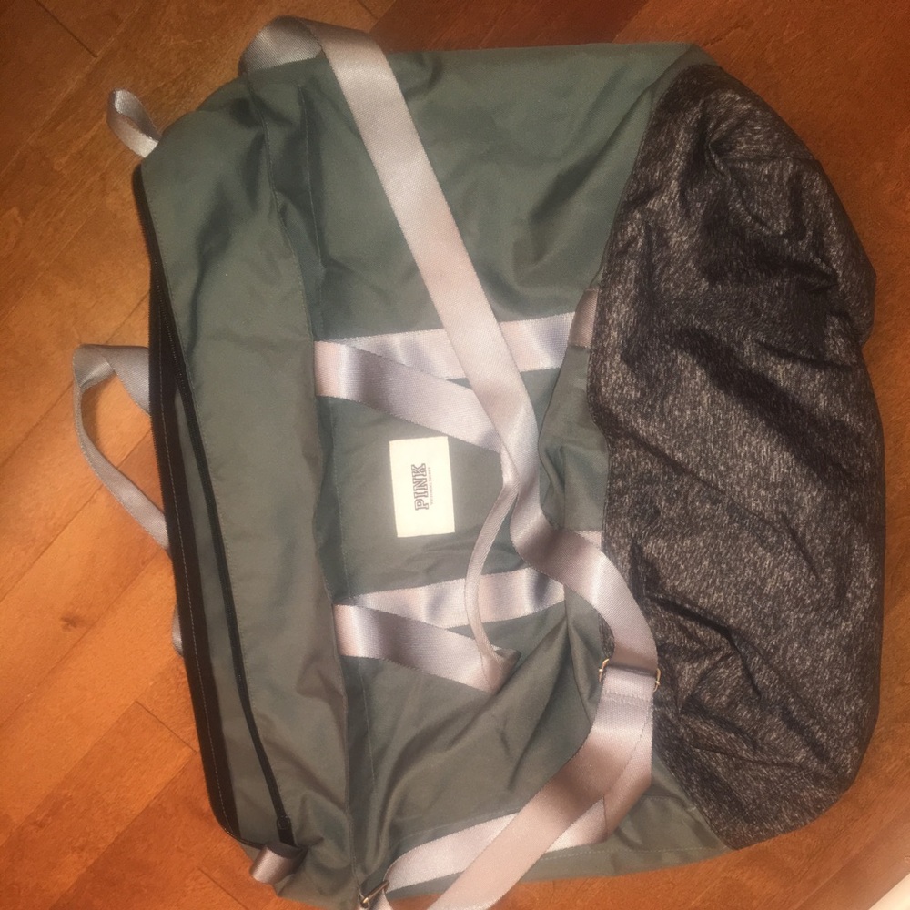 Emerald Green PINK Duffle Bag