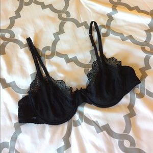 Black Lace Bra
