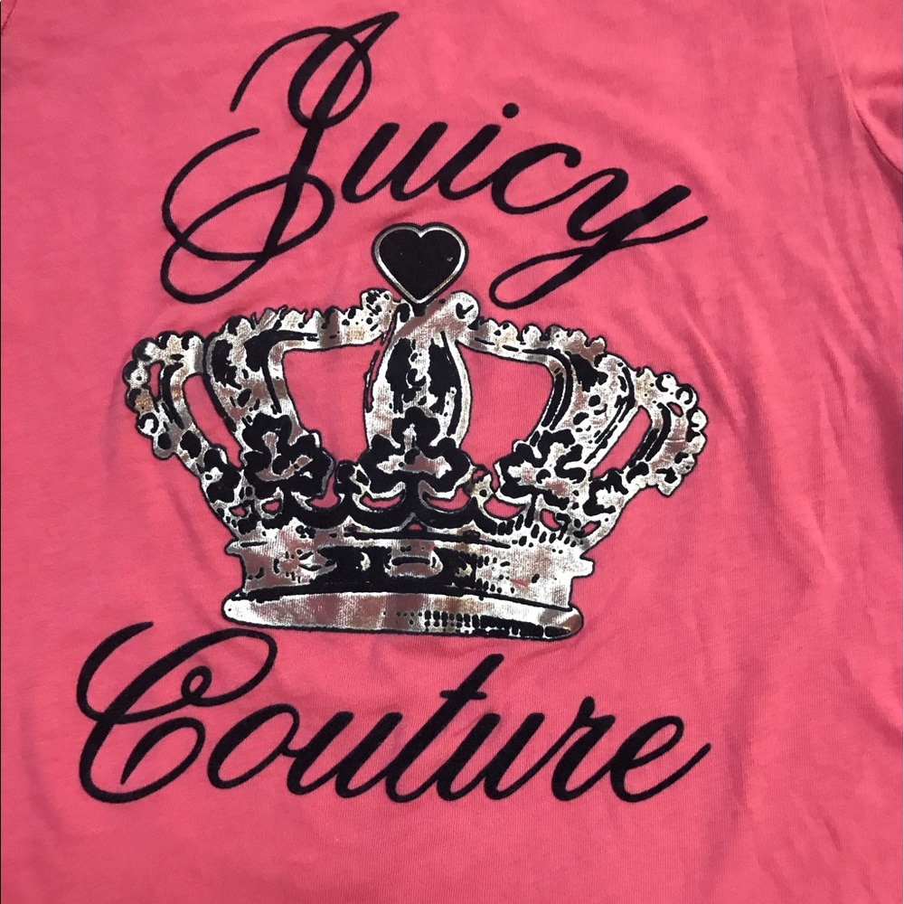 Juicy Couture Pink tee with Crown