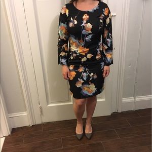 Floral long sleeve dress