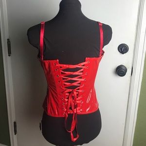 Intimates & Sleepwear - Faux Leather PVC Buckled Lace Up Corset Small Intimates & Sleepwear - Faux Leather PVC Buckled Lace Up Corset Small