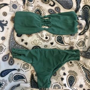 Mikoh Monaco swim suit set in kelp
