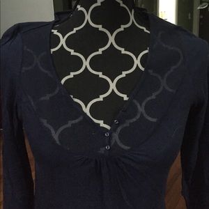 Super cute lightweight top with mesh detail