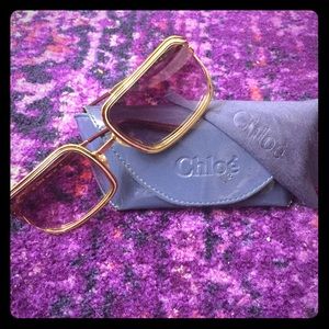 Chloe purple gradient sunglasses
