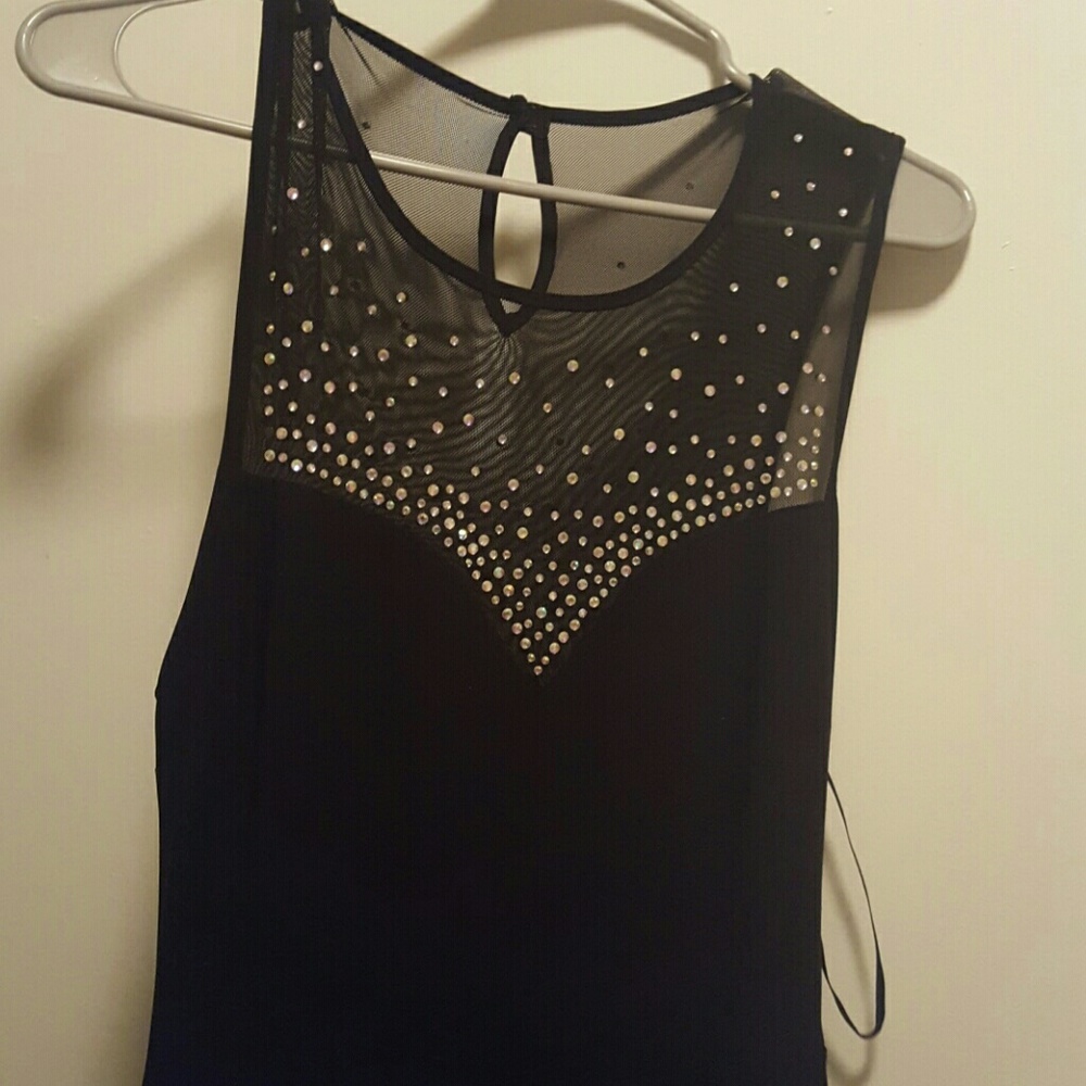 Sheer Black Evening Gown