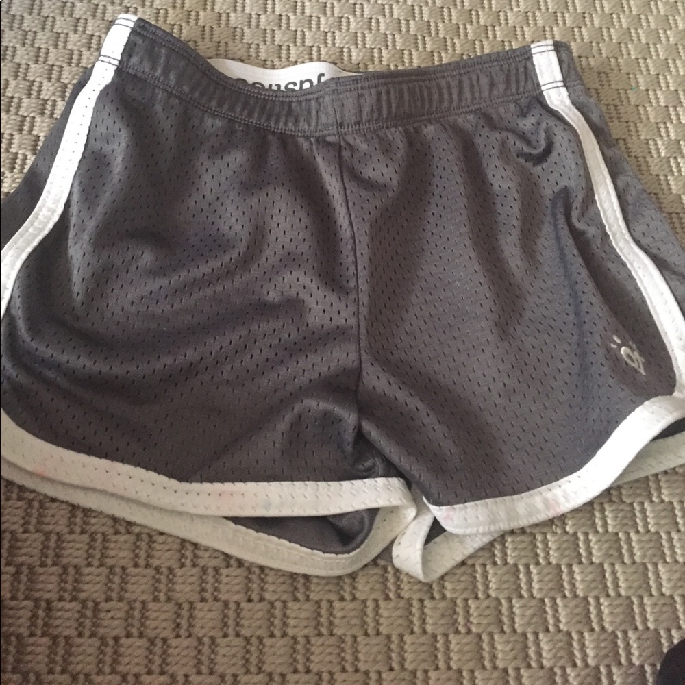 Grey athletic shorts