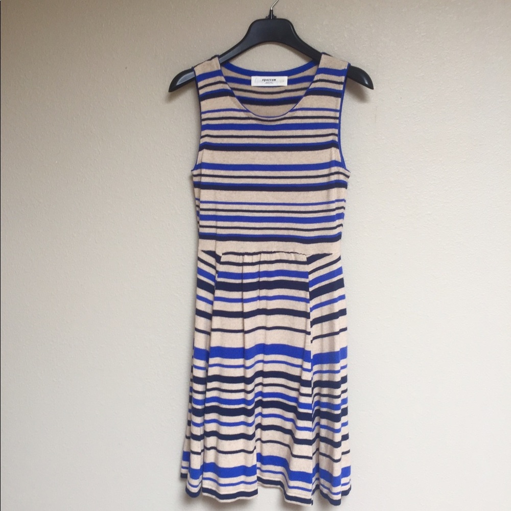 Anthropologie Striped Sweater Midi Dress Size S