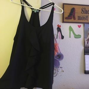 Black racerback tank