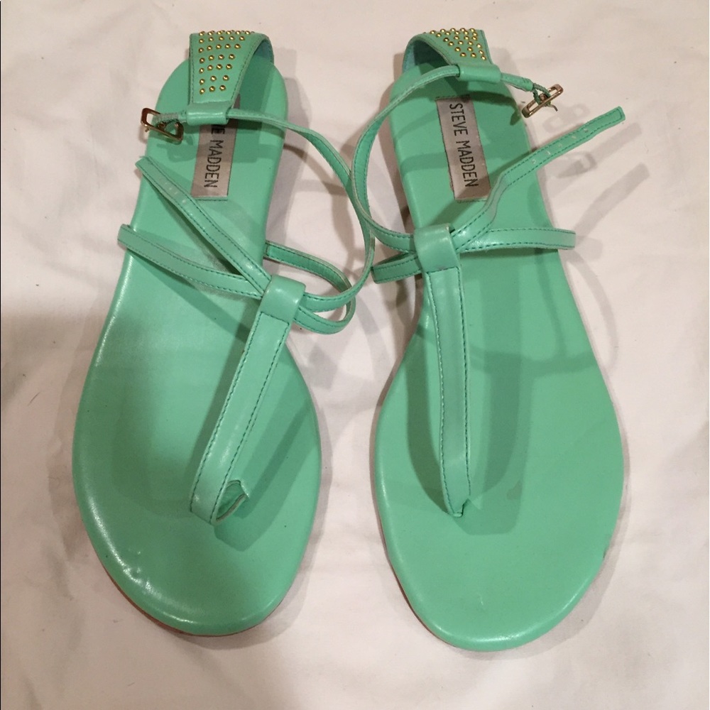 Steve Madden mint green sandals