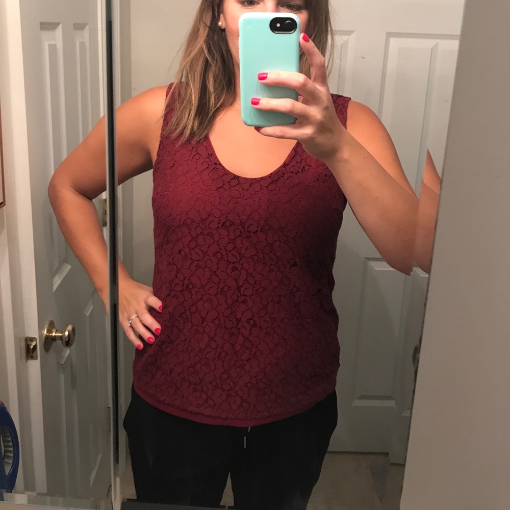 Banana republic size large lace tank top