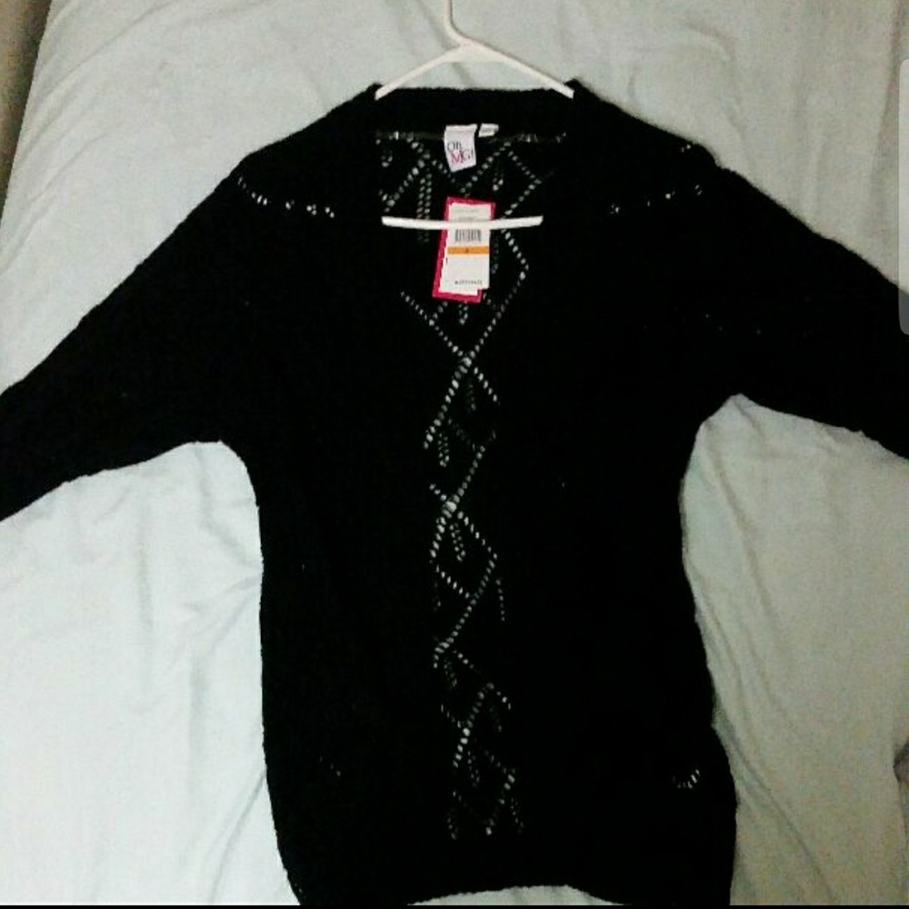 Black cardigan