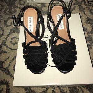 Steve Madden Gingur Black Sued
