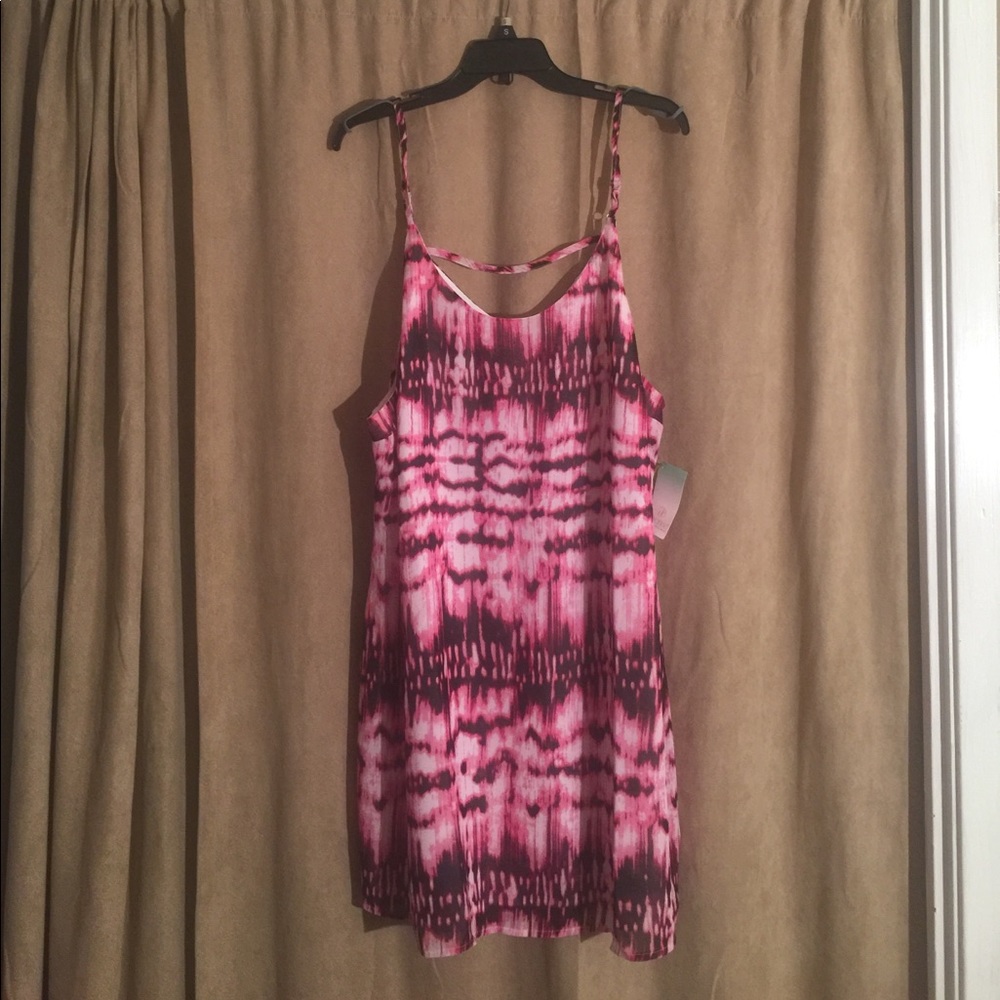Pink & Black Dress by Decree Size 1X