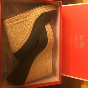 Coach Milan wedges in black size 6.5