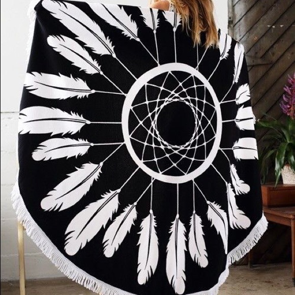 • FINAL PRICE• Feather Dreamcatcher Round Cover Up - Picture 2 of 8