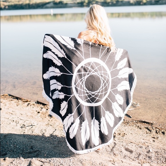 • FINAL PRICE• Feather Dreamcatcher Round Cover Up - Picture 4 of 8