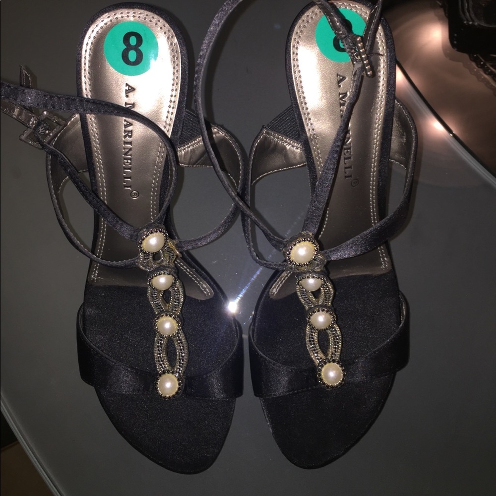 A. Marinello Black Heels- SIZE 8