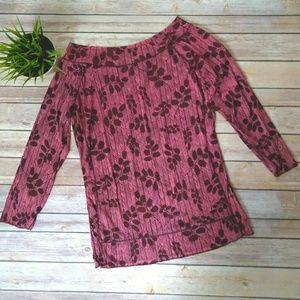 The Limited plum sheer top. The Limited plum sheer top.