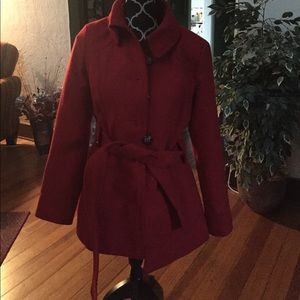 Structured red coat - stylish