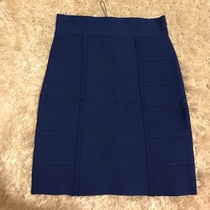 BCBG blue Bandage skirt