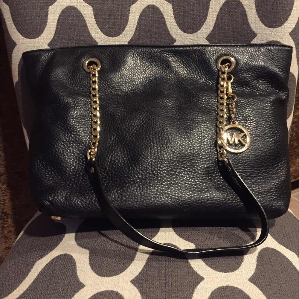 SOLD! Authentic Michael Kors black leather purse