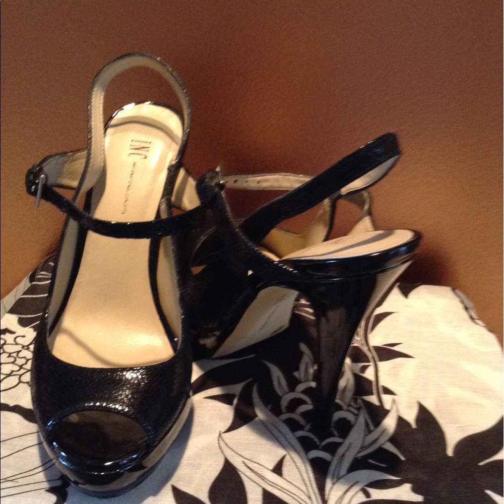 I.N.C International Concepts Black Slingback Heels
