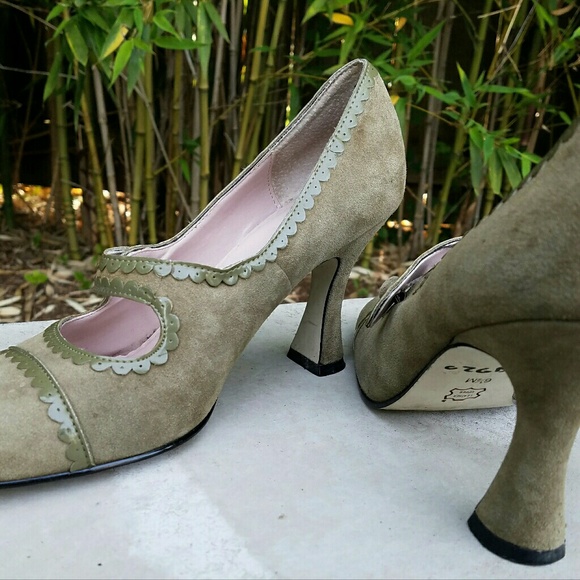 76 off BP Shoes 💥Sale💥 BP Olive Green Suede Heels from