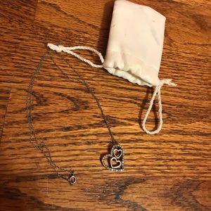 Silver Triple heart necklace