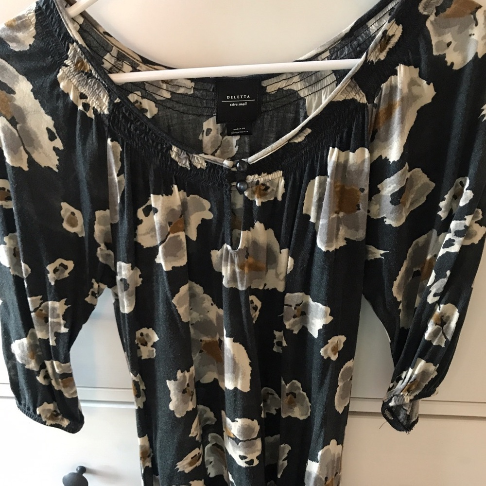Anthropologie Floral Top