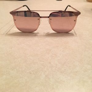 Quay Australia Private Eve Pink Mirror Sunglasses