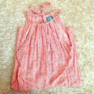 Coral Escapada Halter Romper