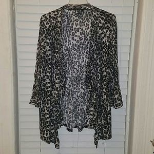 Scoop neck throw sweater