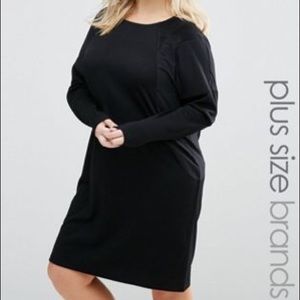 Long sleeved black dress