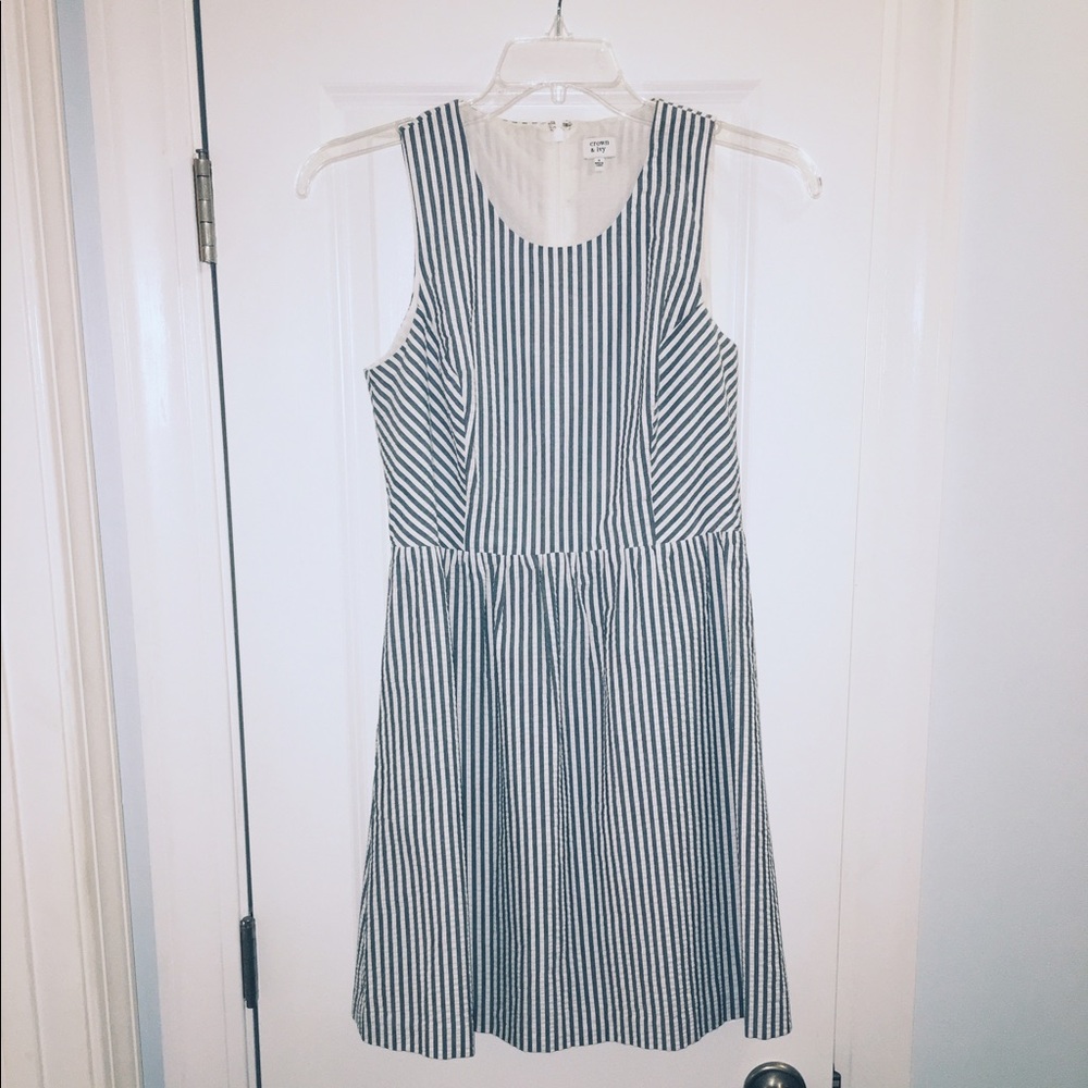 Striped Searsucker Preppy Dress
