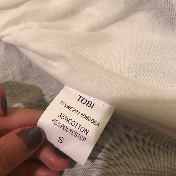 TOBI wrap shirt in WHITE - Picture 5 of 5