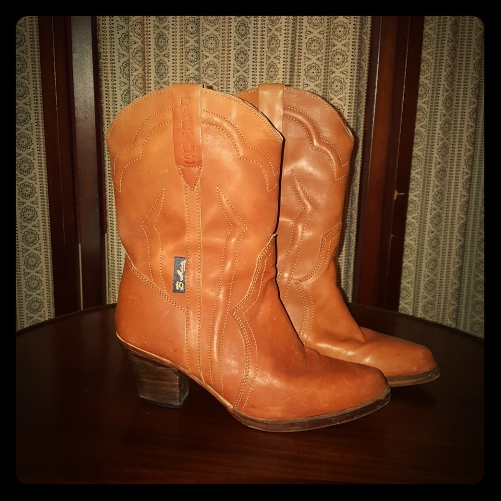 Western Bohan boots! CACTUS cowboy 6.5-7