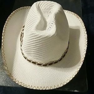 White cowboy hat