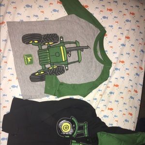 3t John Deere (jacket nwot) shirt (like new)
