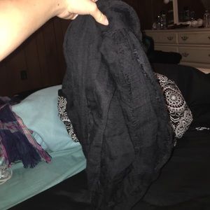 plain black infinity scarf