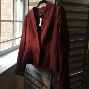 Dark red blazer
