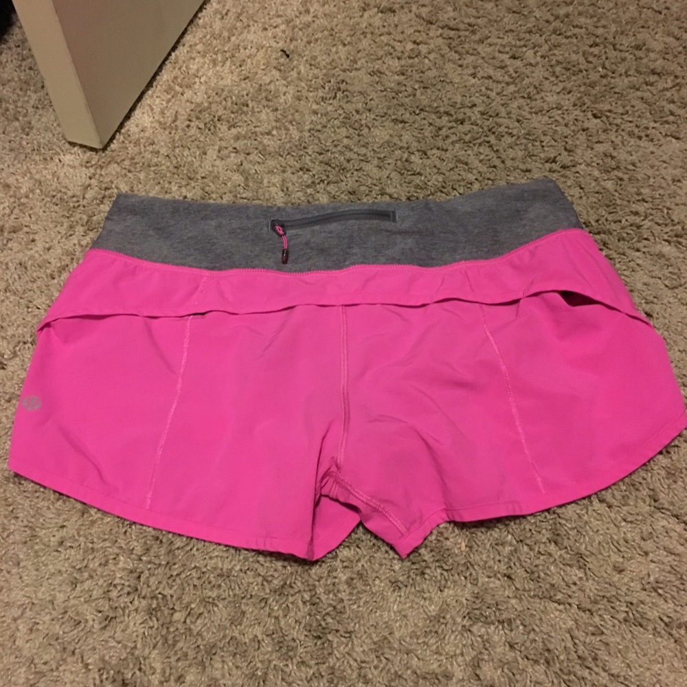 Lululemon Speed Shorts. Size 8