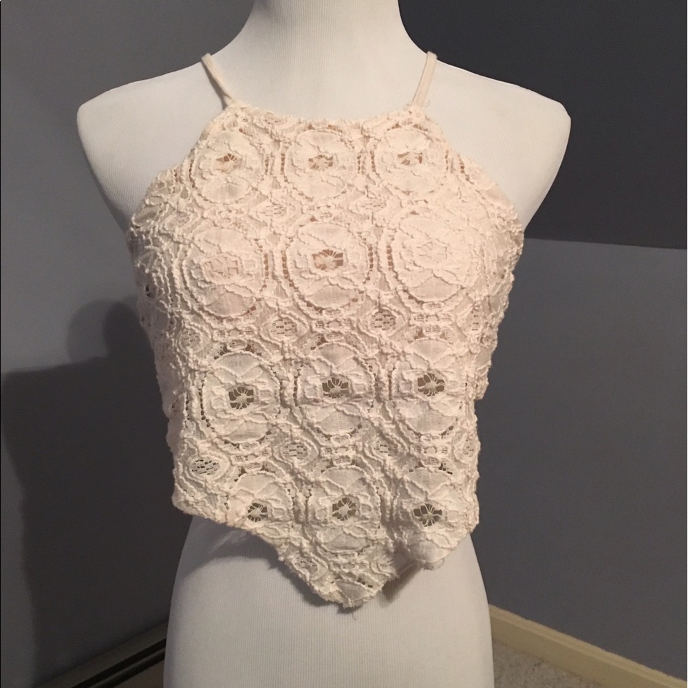 Lace crop top