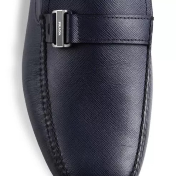 PRADA Saffiano leather drivers with logo bit main image 4