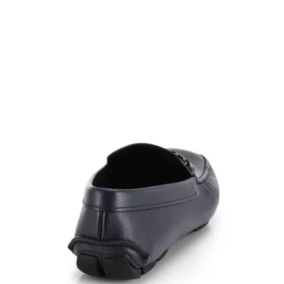 PRADA Saffiano leather drivers with logo bit