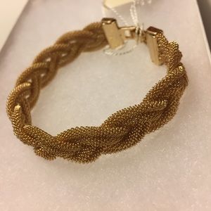 Kenneth Jay Lane braided mesh bracelet