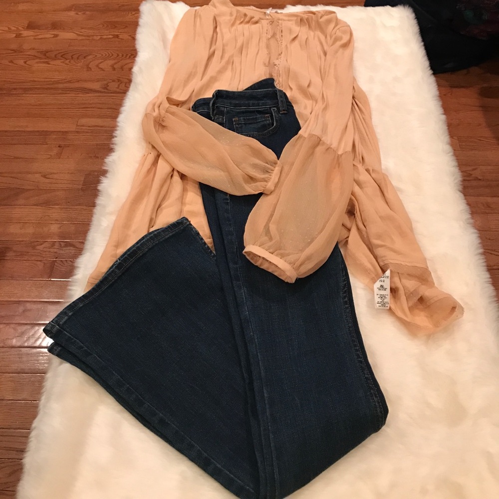 FINAL PRICE⭐️⭐️⭐️Free people flared jeans - Picture 5 of 7