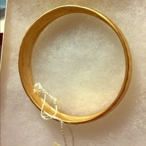 Kenneth Jay Lane gold hammered bangle